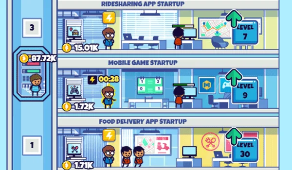 Play Idle startup tycoon free online